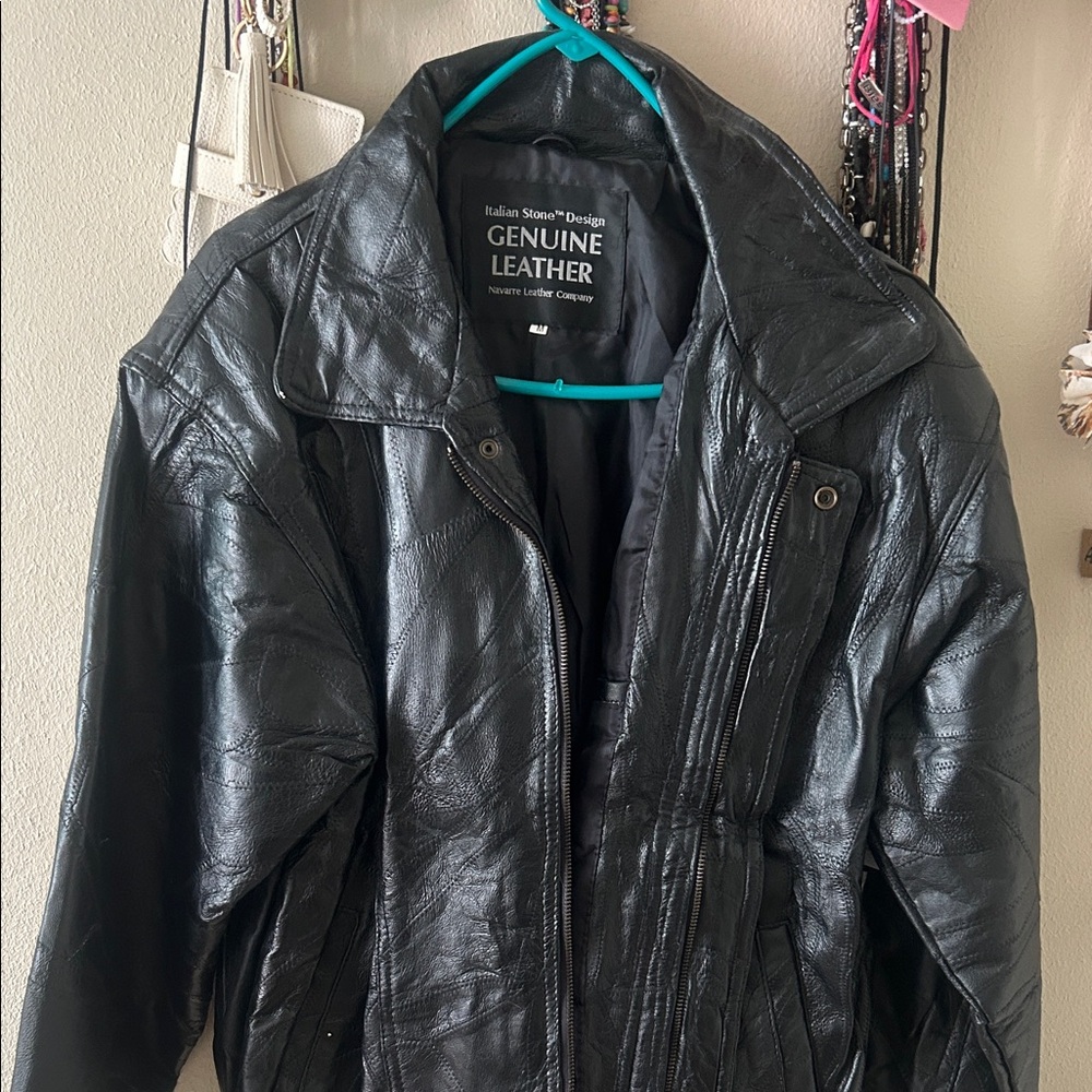 Genuine Leather Women's Black Jacket